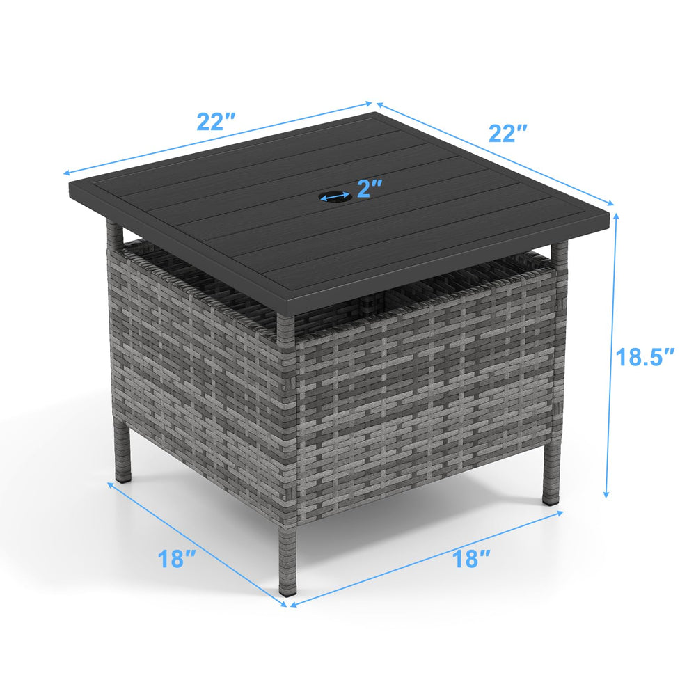 GIANTEX table in patio scene illustrating practical use and stylish outdoor fit