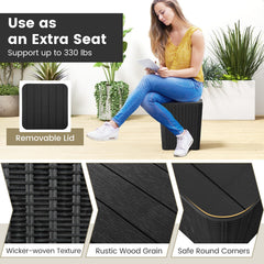 GIANTEX open interior showing storage capacity for cushions and supplies