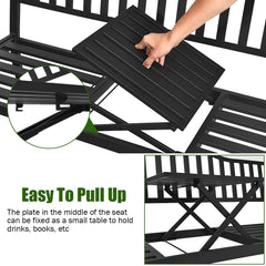 GIANTEX pullout middle table closeup demonstrating usable tabletop and convenience benefit