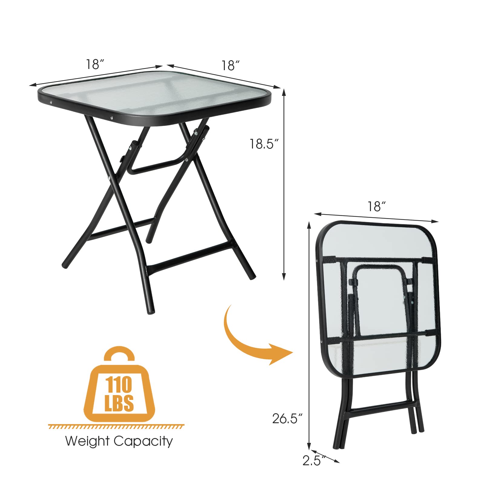 GIANTEX next to Adirondack chair showing correct size and placement