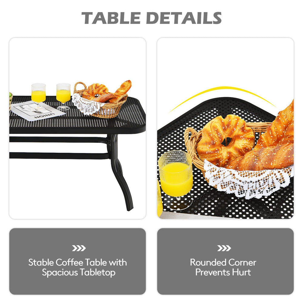 GIANTEX set styled on patio demonstrating compact layout and aesthetic appeal