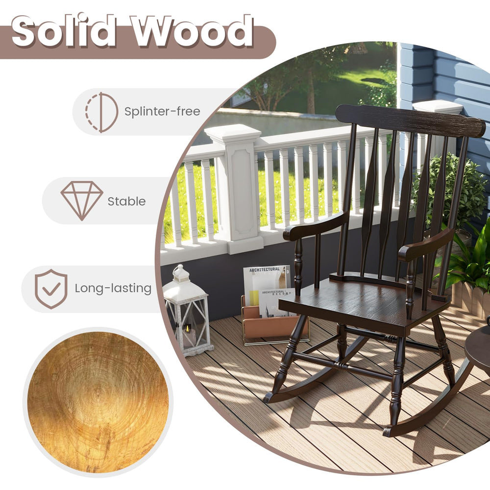GIANTEX side profile of curved rocker rails demonstrating stable smooth motion