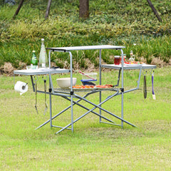 GIANTEX side table with paper-towel holder keeping cooking tools handy