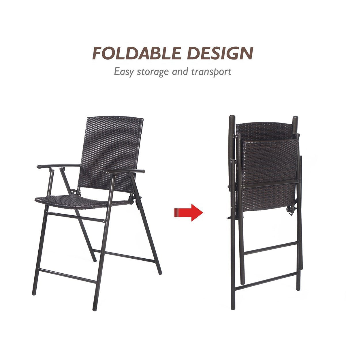 GIANTEX stools styled at a patio bar for outdoor entertaining