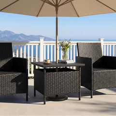 GIANTEX close-up of HDPE tabletop showing easy-clean surface benefit