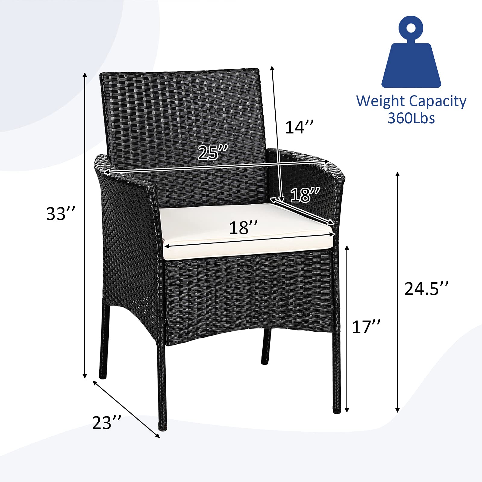 GIANTEX steel frame detail demonstrating rust-resistant heavy-duty construction