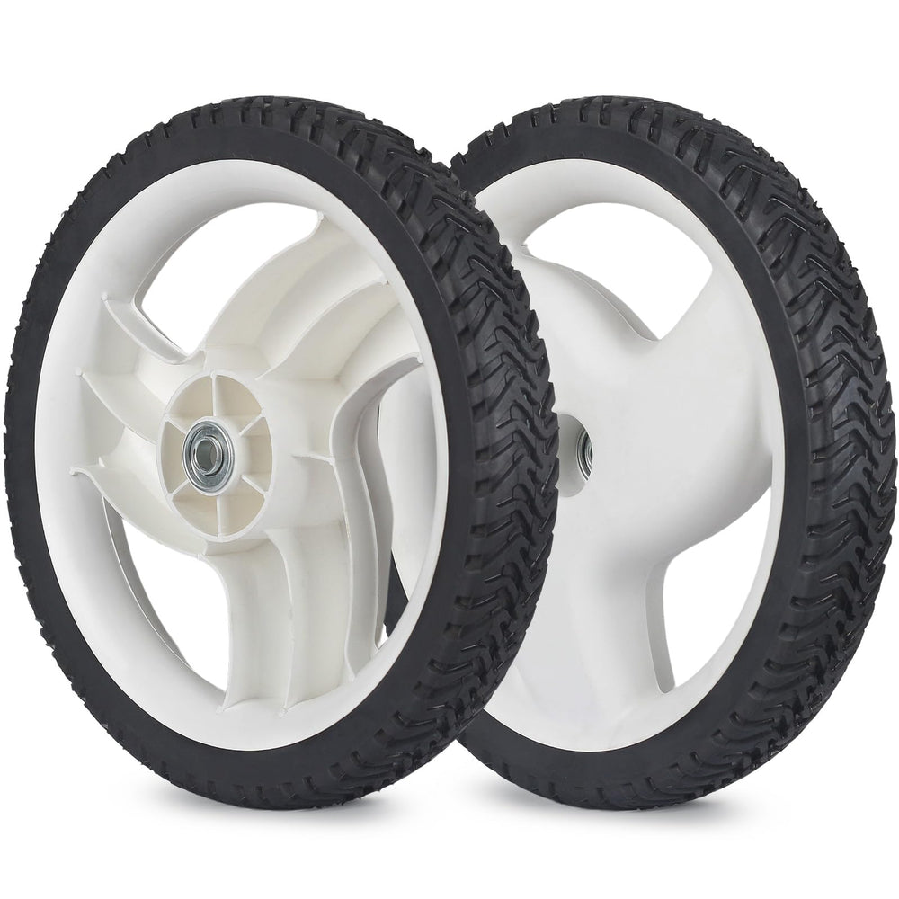 GICOOL 12-inch wheel front view showing new tread and restored stability