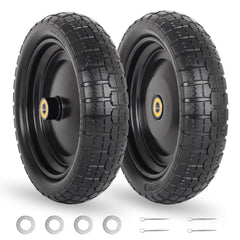 GICOOL front view wheel assembly showing full tire and rim, durable replacement