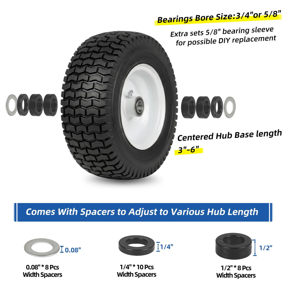 GICOOL side profile showing tire dimensions, clear size and scale reference