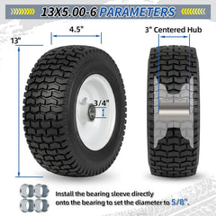 GICOOL close-up of turf-friendly tread texture, smooth lawn protection benefit
