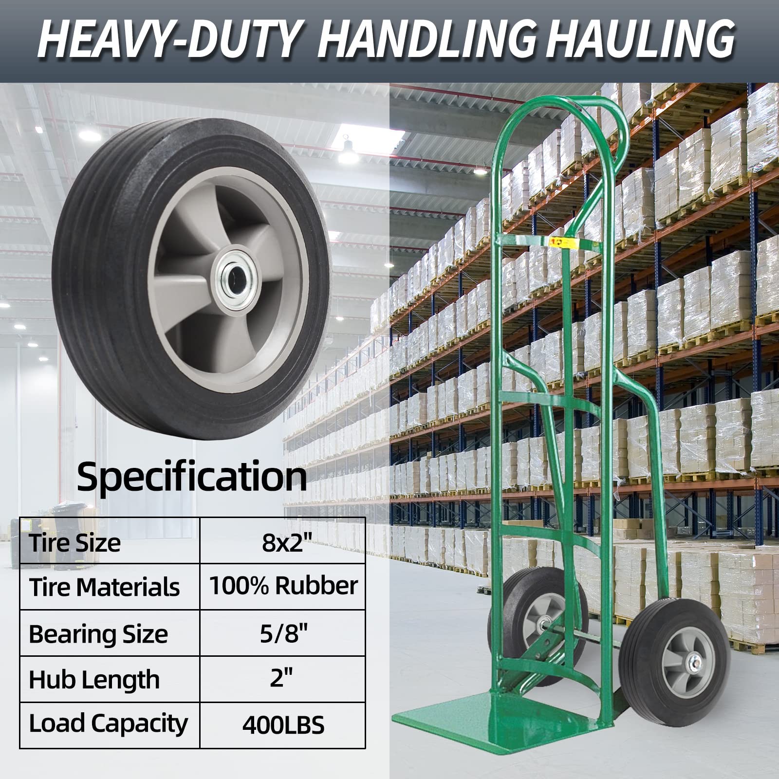 GICOOL sealed ball bearings and 5/8-inch axle hole for smooth rolling