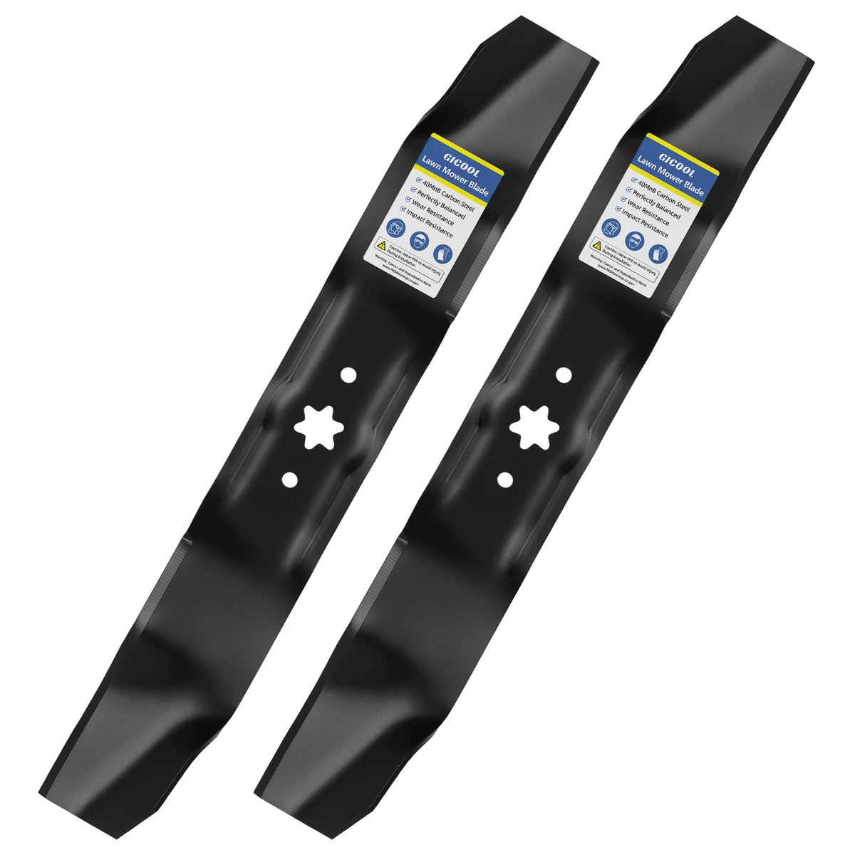 GICOOL blade front packaging showing two blades and model labeling for quick identification