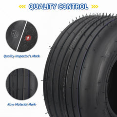 GICOOL close-up of straight rib tread highlighting low turf impact and grip