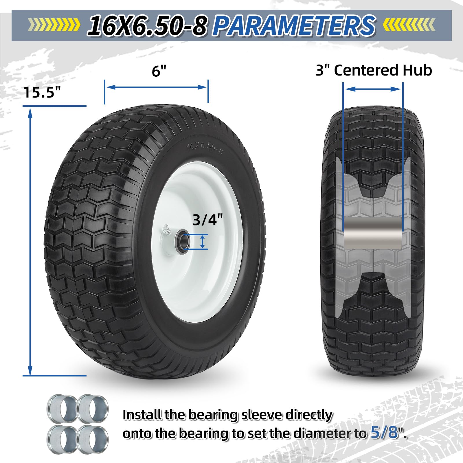 GICOOL close-up of PU foam tread demonstrating puncture-proof durability