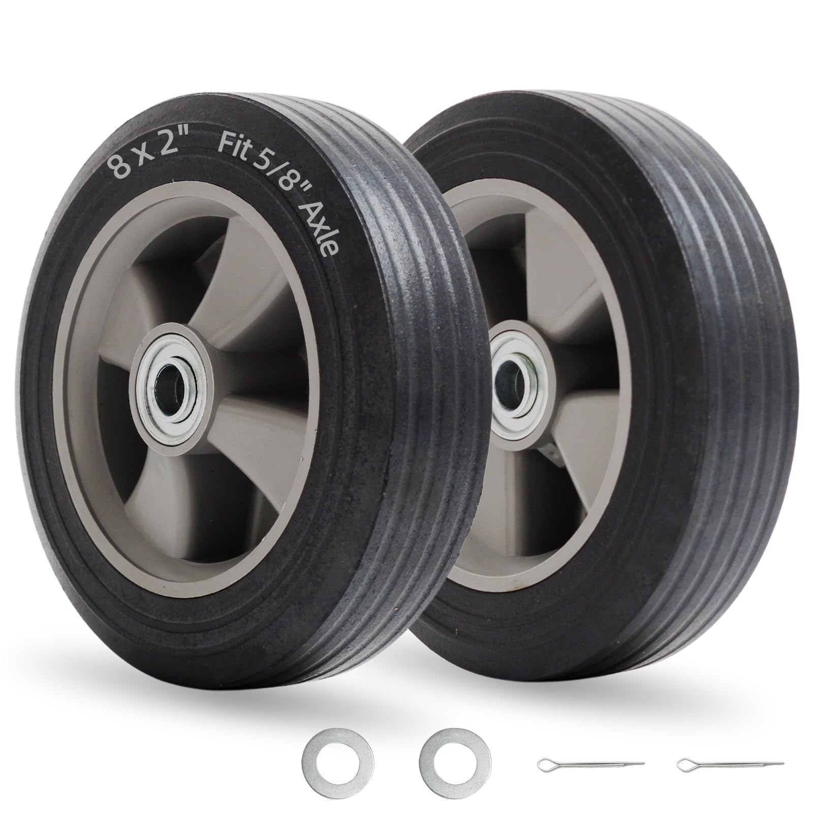 GICOOL front-facing wheel showing full tire and benefits of puncture-free use