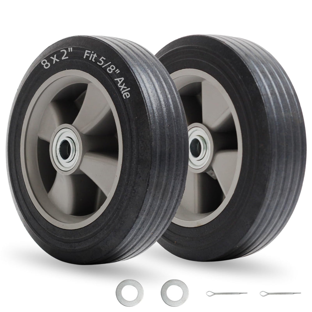 GICOOL front-facing wheel showing full tire and benefits of puncture-free use