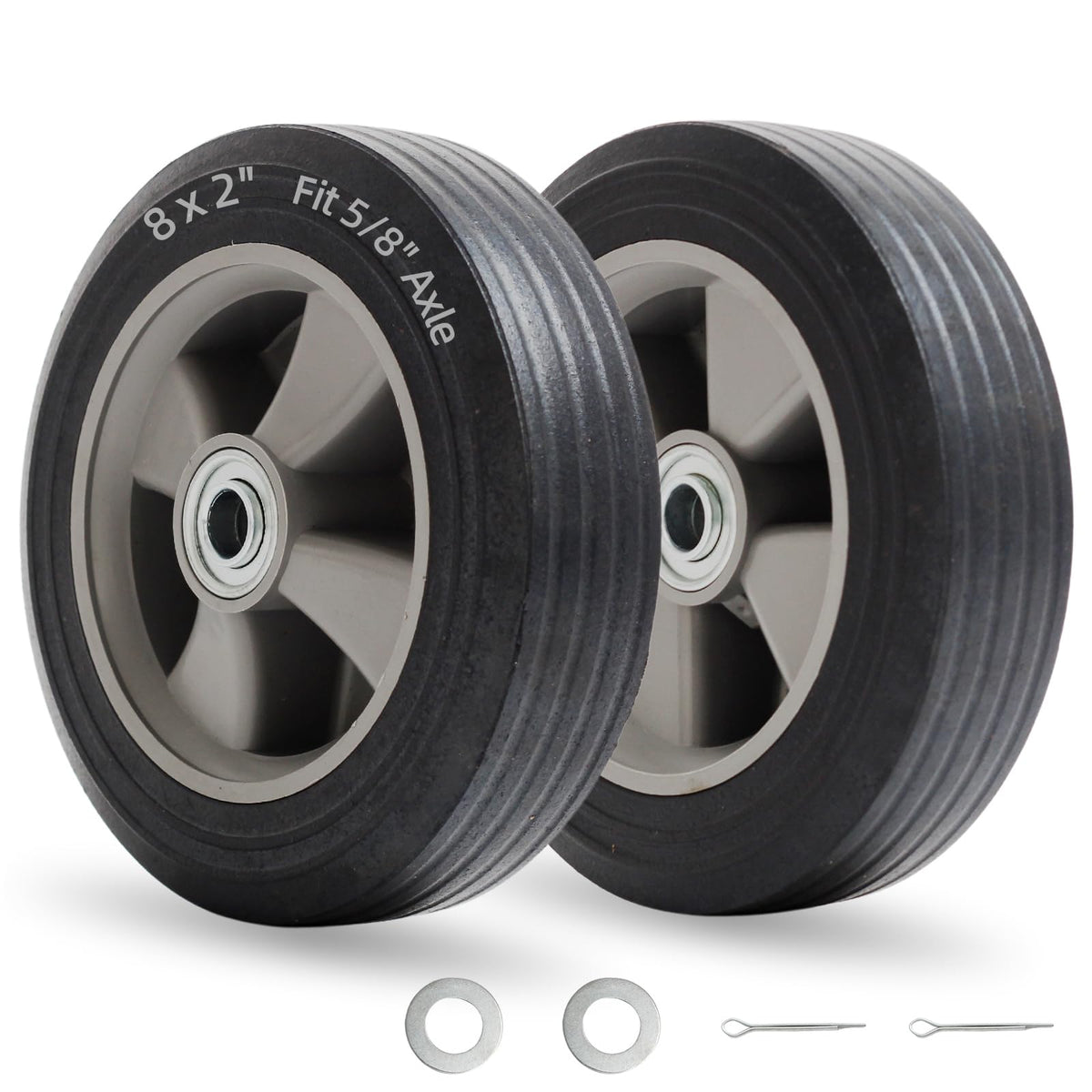GICOOL front-facing wheel showing full tire and benefits of puncture-free use