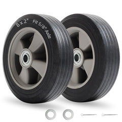 GICOOL front-facing wheel showing full tire and benefits of puncture-free use