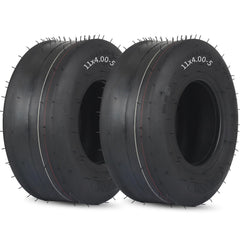 GICOOL front view of both tires showing size and clean profile for easy replacement