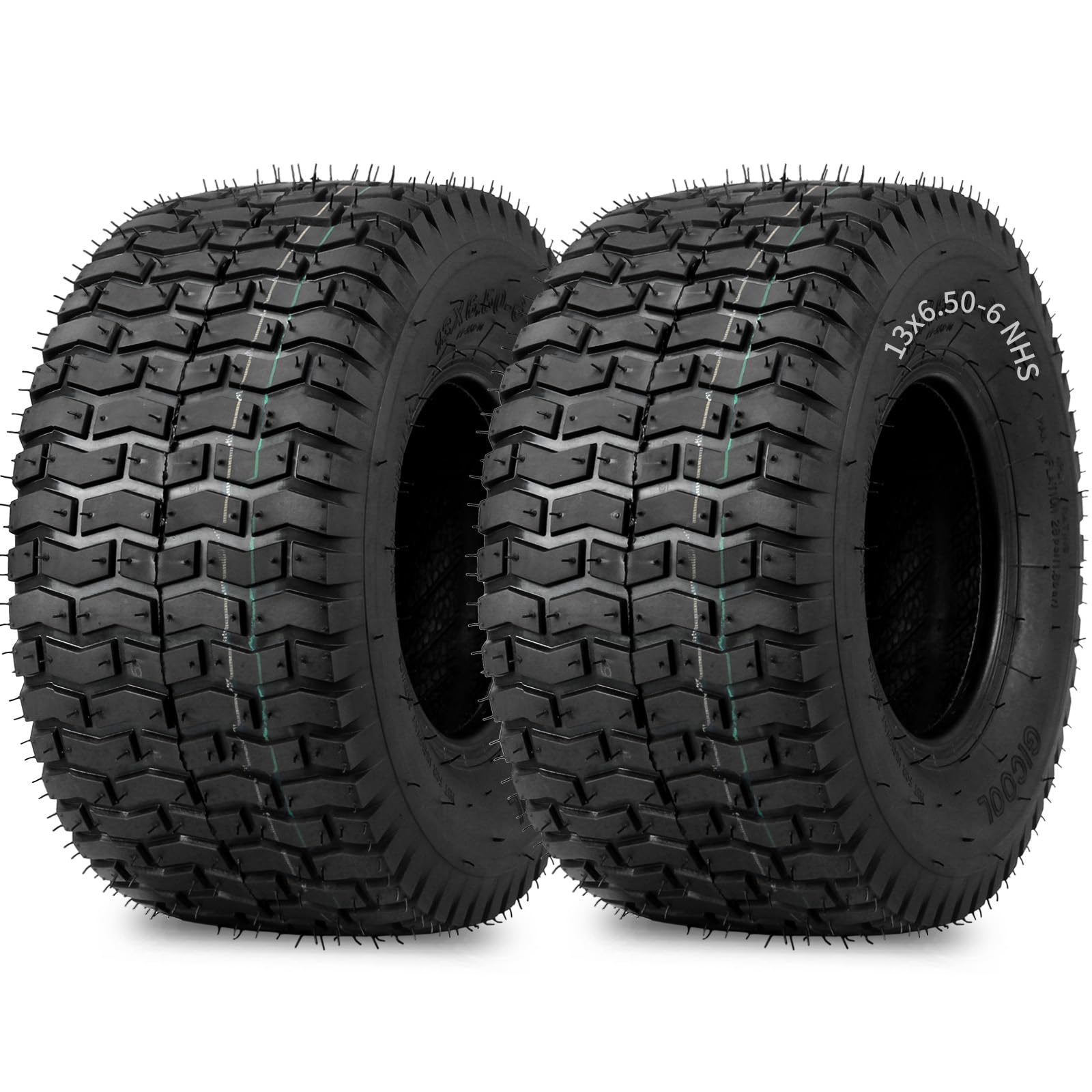 GICOOL front profile tire showing fit and turf-friendly design benefit