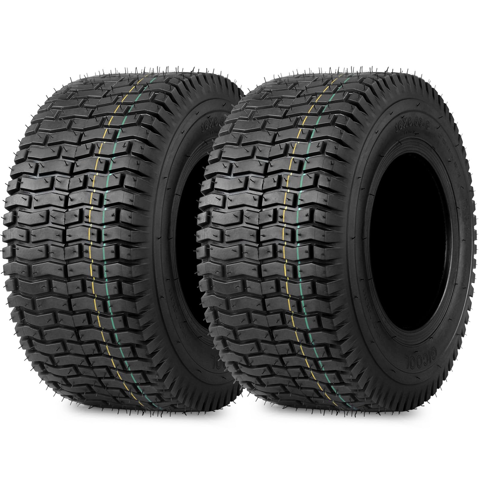 GICOOL front view of both tires showing size and profile for reliable replacement