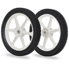GICOOL front view of replacement wheel showing rubber tread for reliable traction