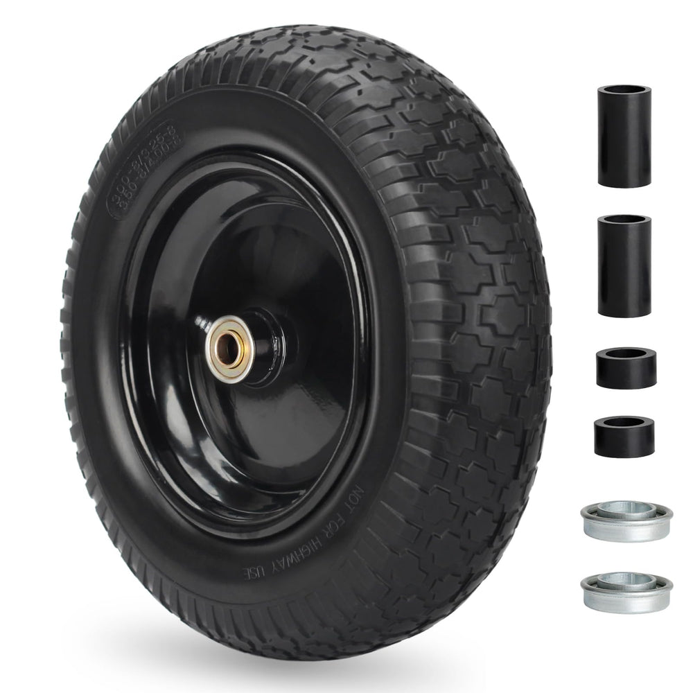 GICOOL front view solid wheel showing overall size and ready-to-install benefit