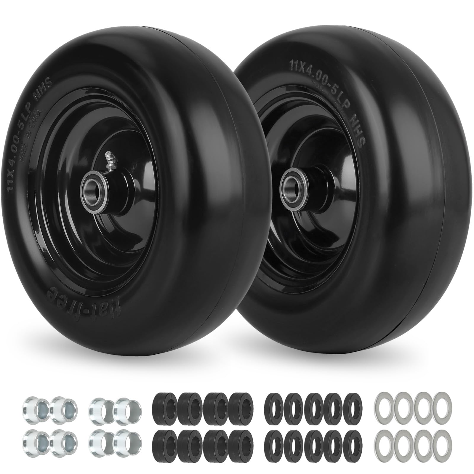 GICOOL front view showing assembled wheel ready to install and easy replacement