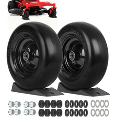 GICOOL front view of tire and wheel assembly showing smooth tread and ready fit