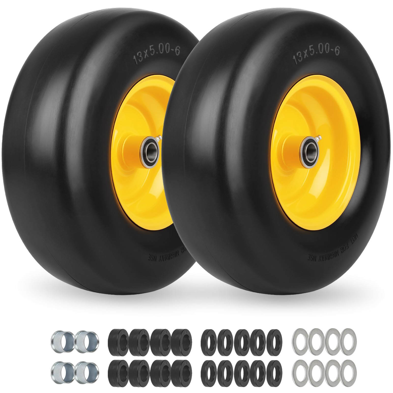 GICOOL front view wheel assembly showing complete tire and rim, durable replacement