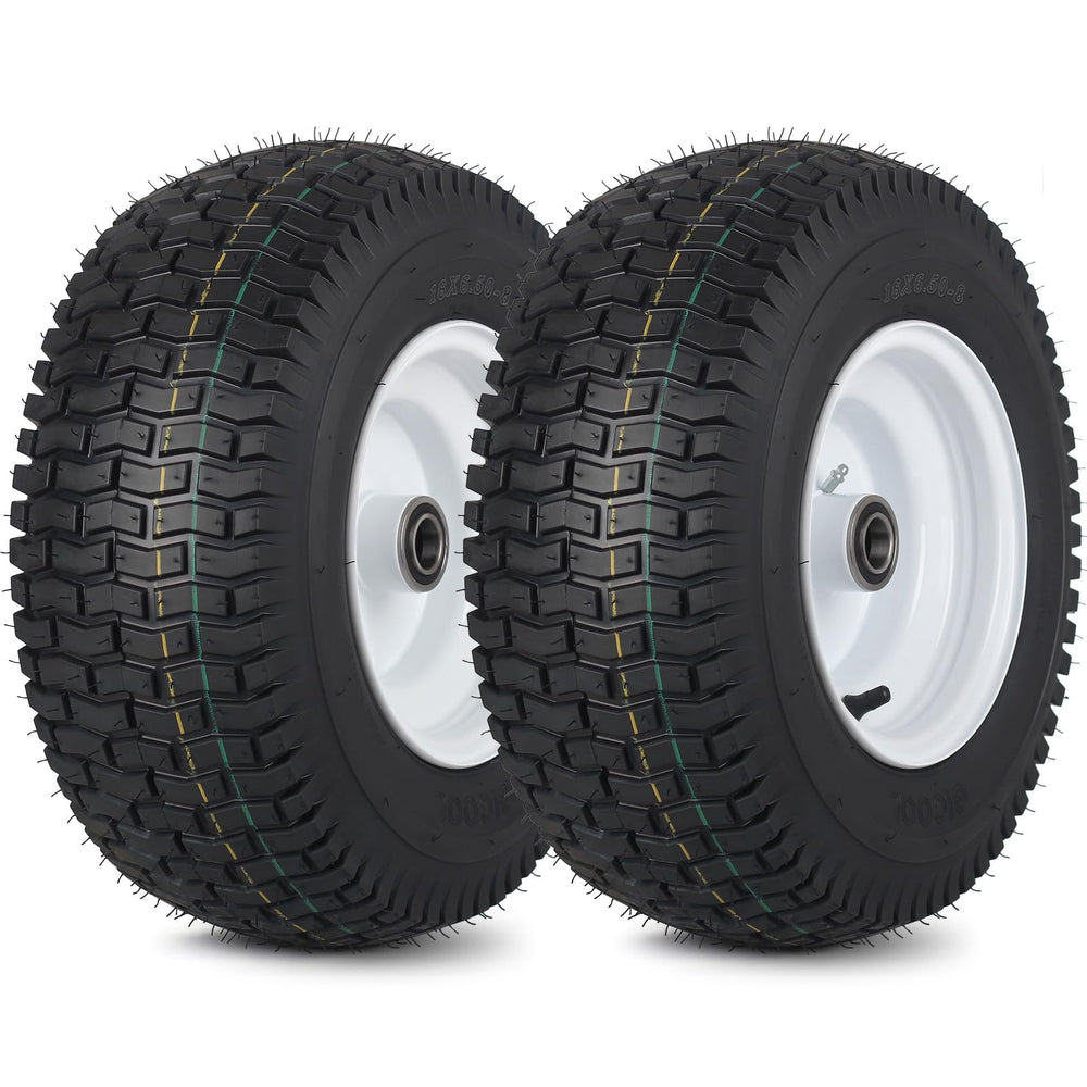 GICOOL front view wheel assembly showing full tire and rim, durable replacement
