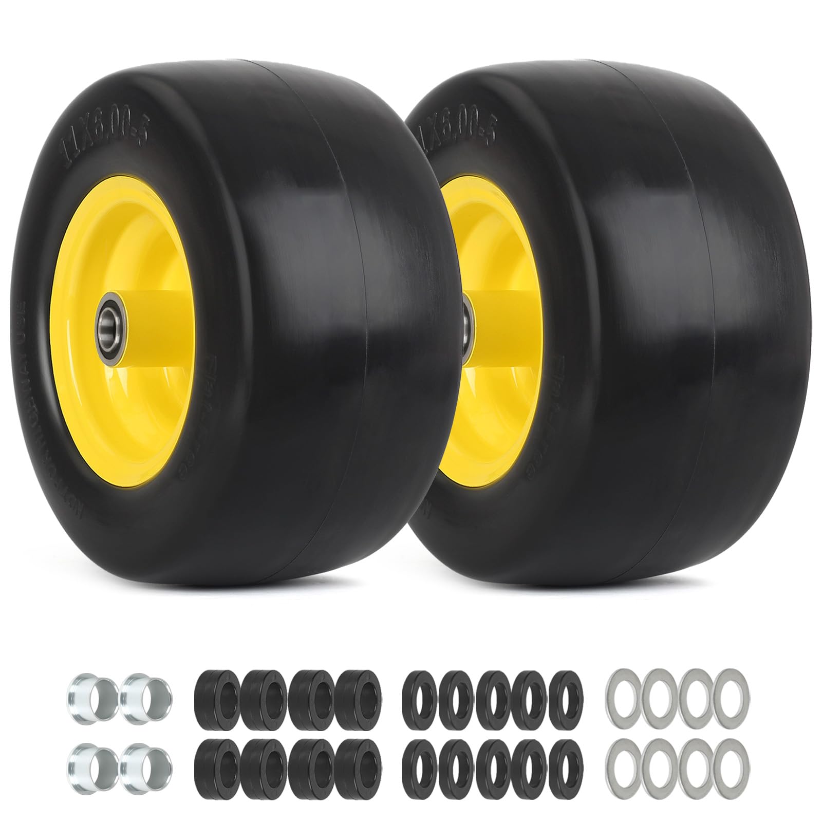 GICOOL front view of wheel assembly showing durable rim and smooth tread for reliable use