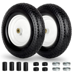 GICOOL front view wheel assembly showing full tire and rim, durable replacement