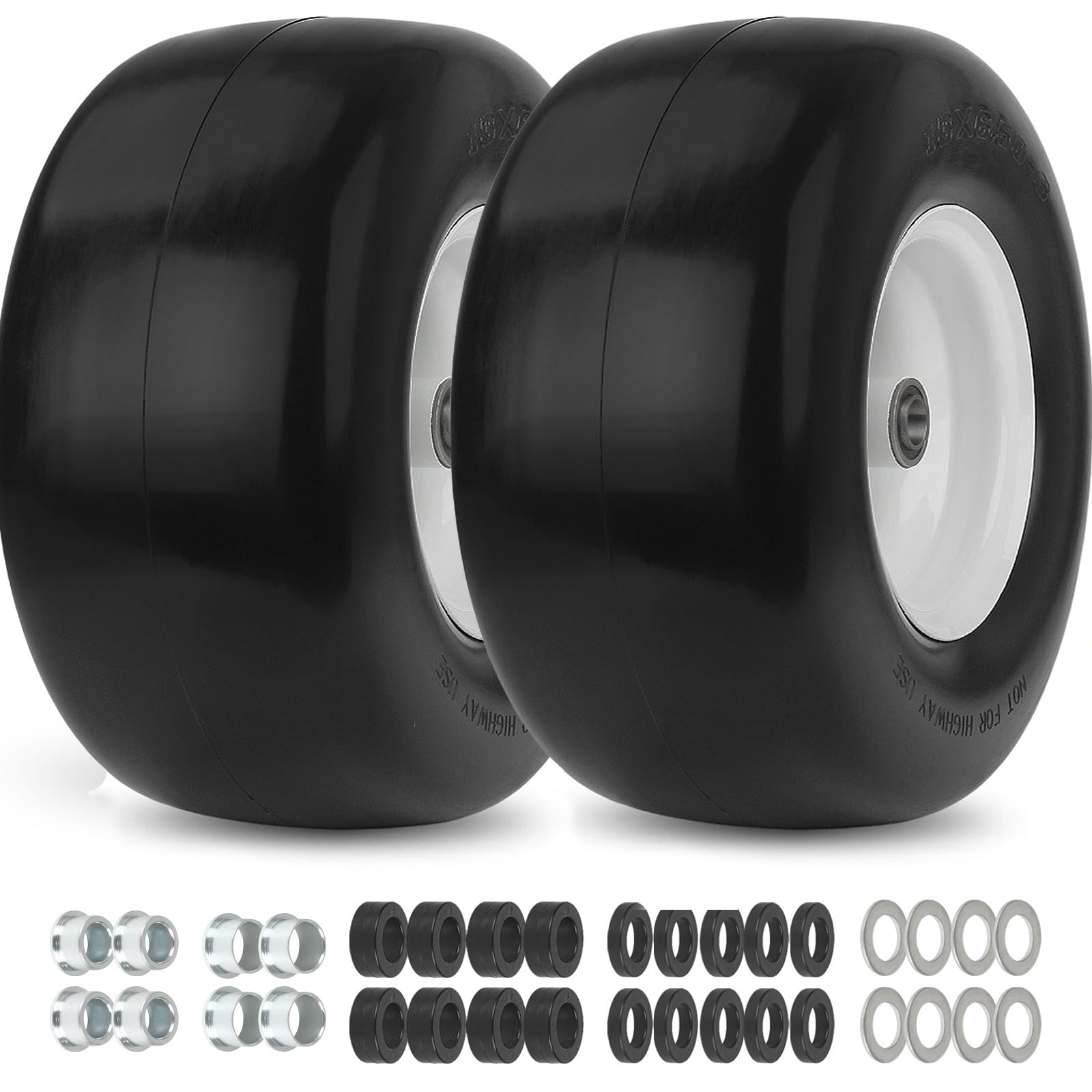 GICOOL front view of complete tire and wheel assembly showing sturdy rim and profile