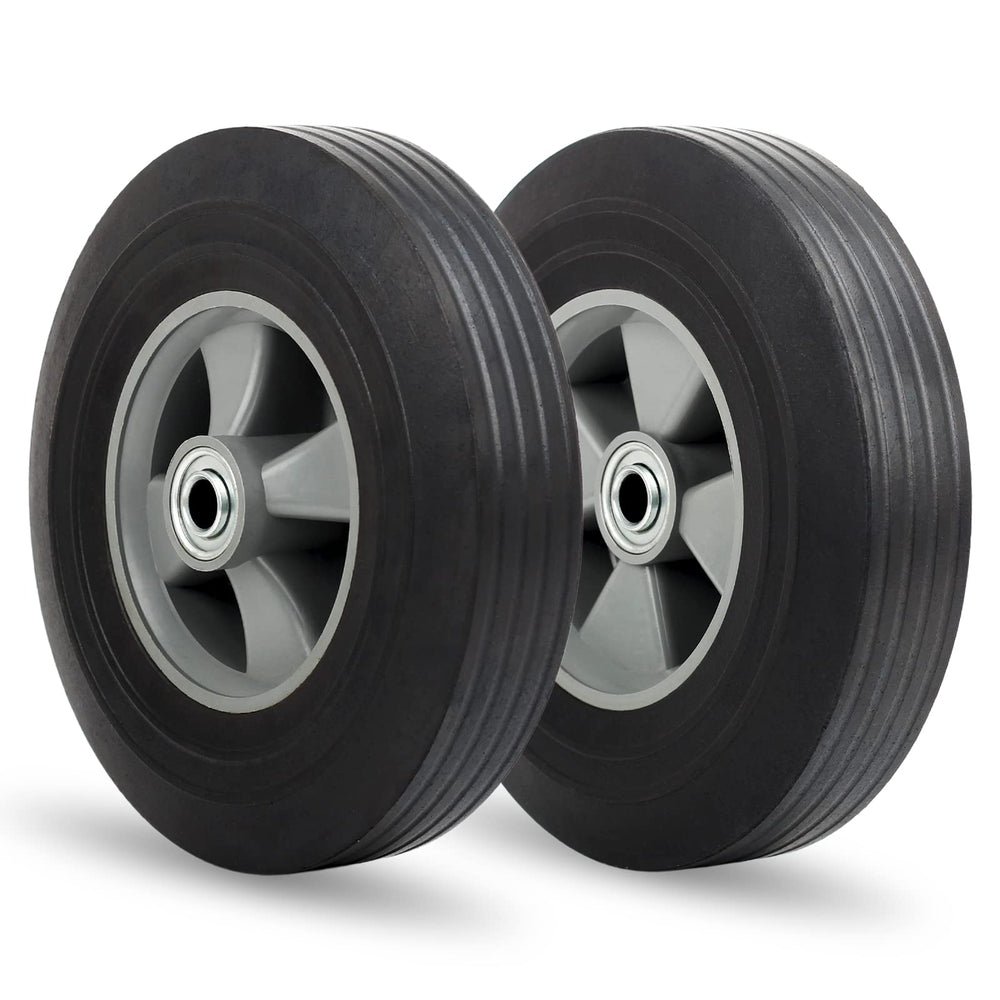 GICOOL front view wheel showing tire and rim, durable puncture-free benefit