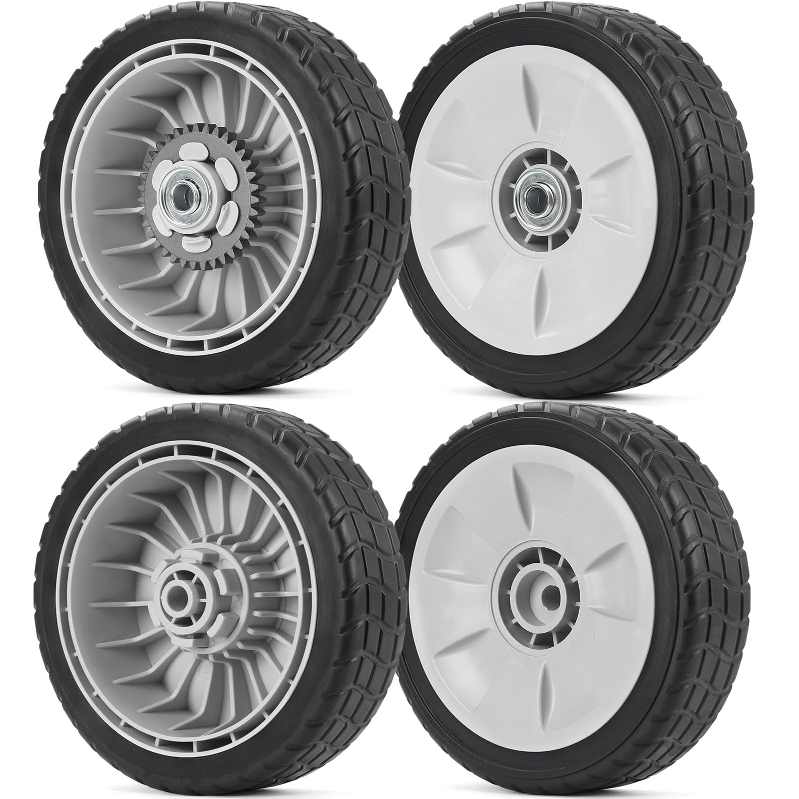 GICOOL front wheel packaging showing neat set and clear labeling for easy replacement