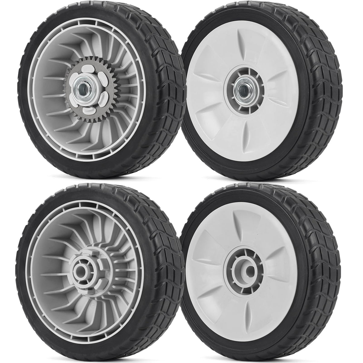 GICOOL front wheel packaging showing neat set and clear labeling for easy replacement