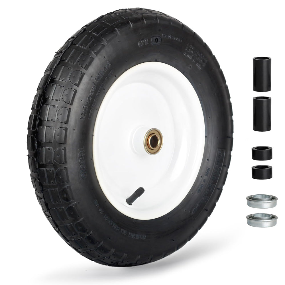 GICOOL front view wheel showing tire and hub, durable replacement benefit