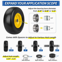 GICOOL centered hub and bearing detail for simple installation benefit