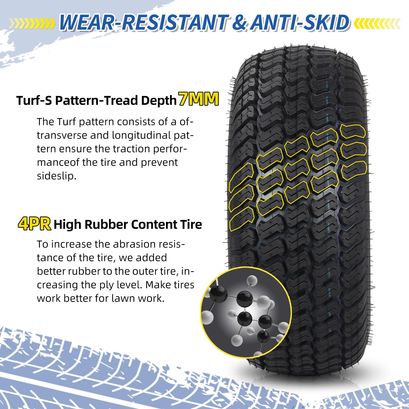 GICOOL wheel installed on riding mower demonstrating ready-to-mount benefit