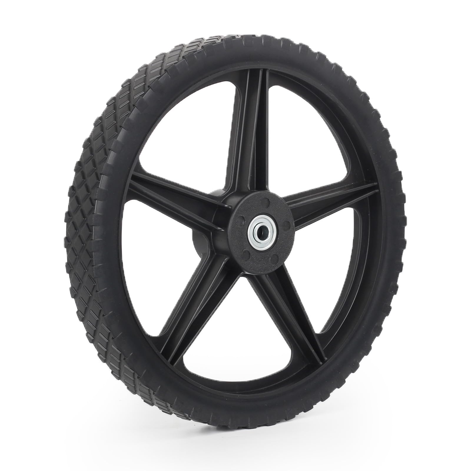 GICOOL wheel on a utility cart carrying garden tools for maintenance-free transport