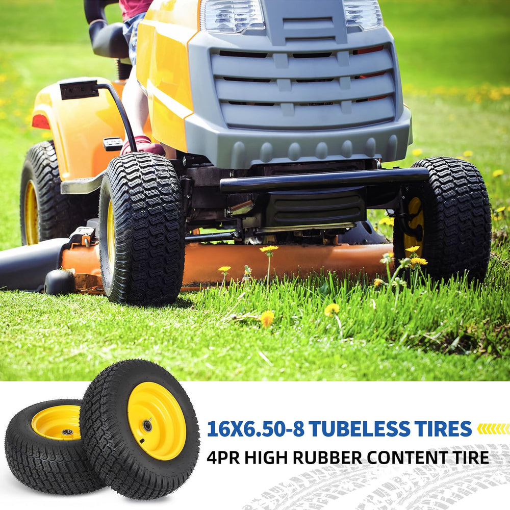 GICOOL wheel in garden tractor setting illustrating reliable outdoor use
