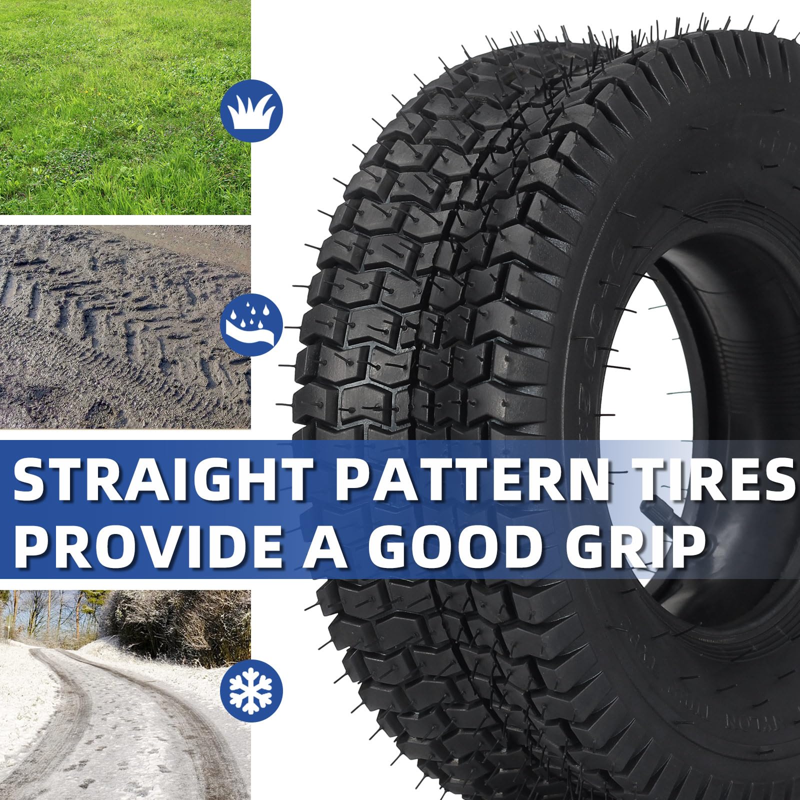 GICOOL lifestyle mower installation scene showing easy replacement and durability
