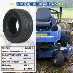 GICOOL side profile mounted on rim showing 13-inch diameter and stable handling benefit