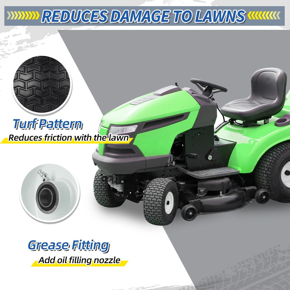 GICOOL side profile wheel on grass demonstrating low turf disturbance