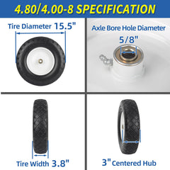 GICOOL side profile showing tire tread and width for steady traction