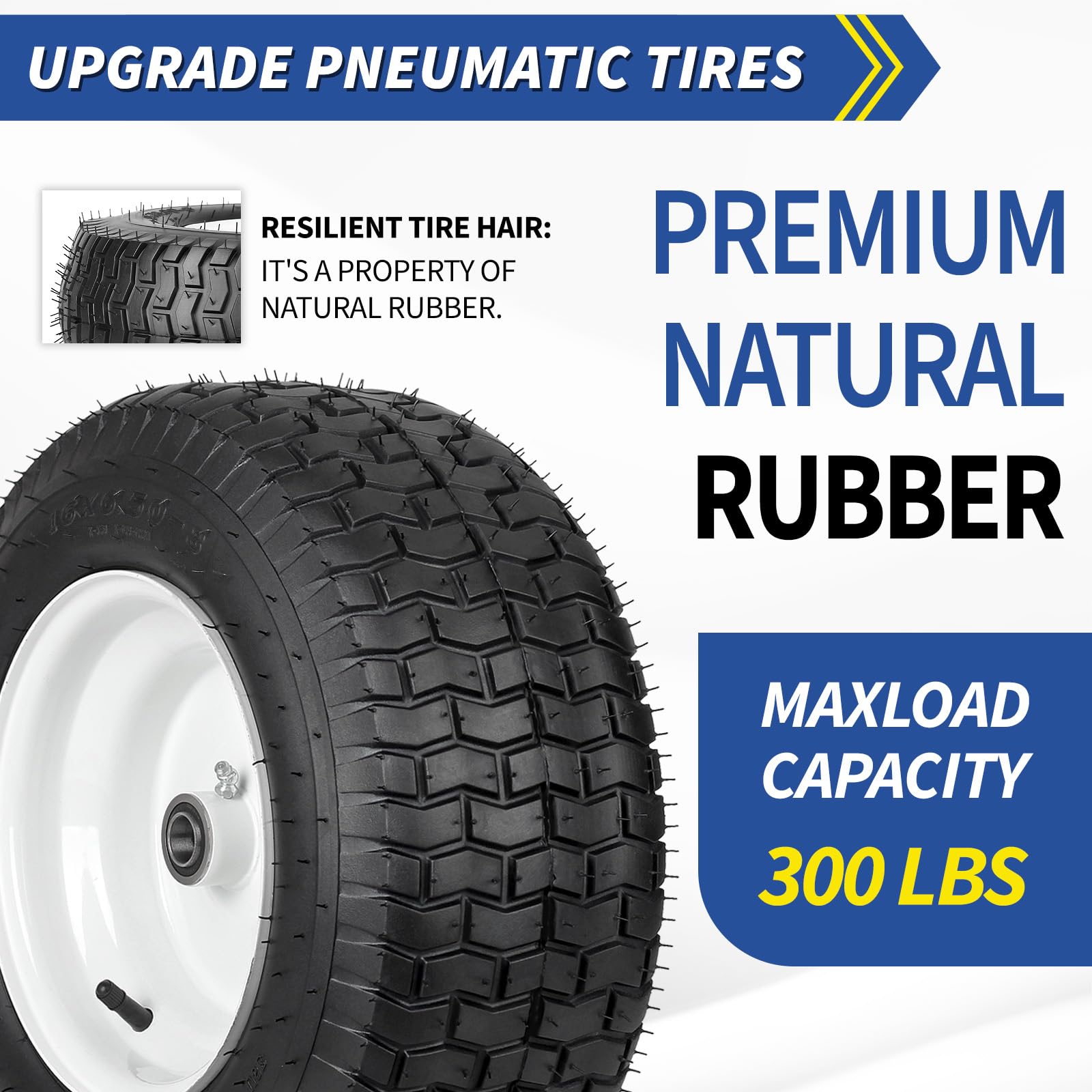 GICOOL side profile showing tire dimensions and width for correct fit benefit
