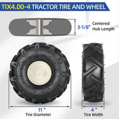 GICOOL side profile showing tire width and 4-ply construction benefit