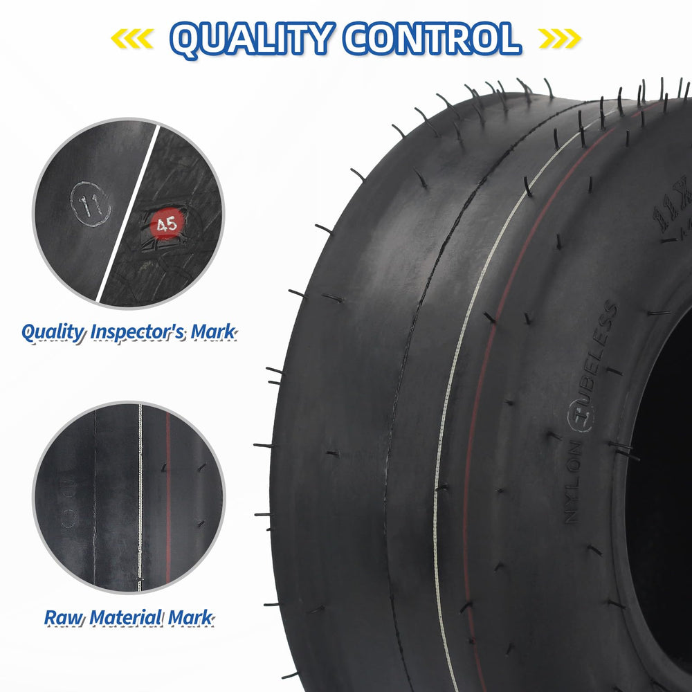 GICOOL close-up of smooth tread showing even rubber for turf-friendly rolling