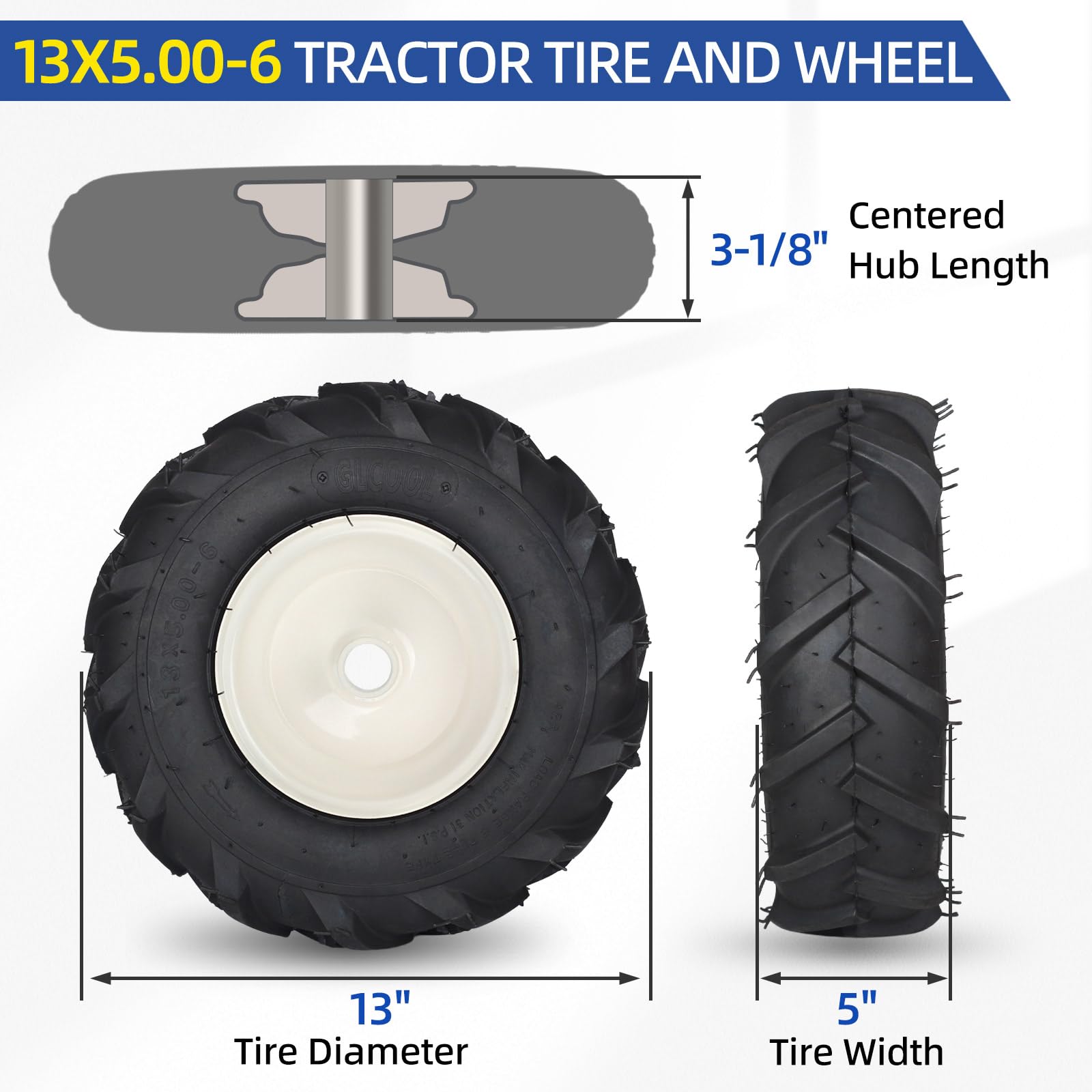 GICOOL close-up of sharp-angled tread delivering stronger grip
